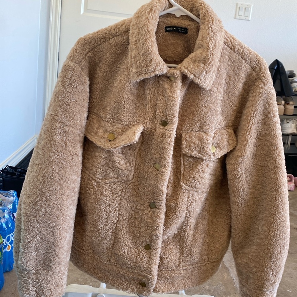Shein Teddy Oversized Jacket Coat